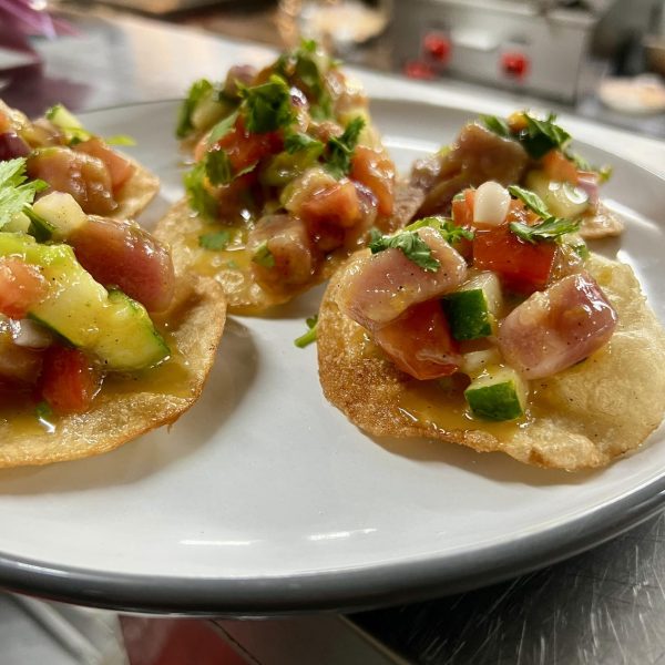 Tuna Ceviche Tostadas